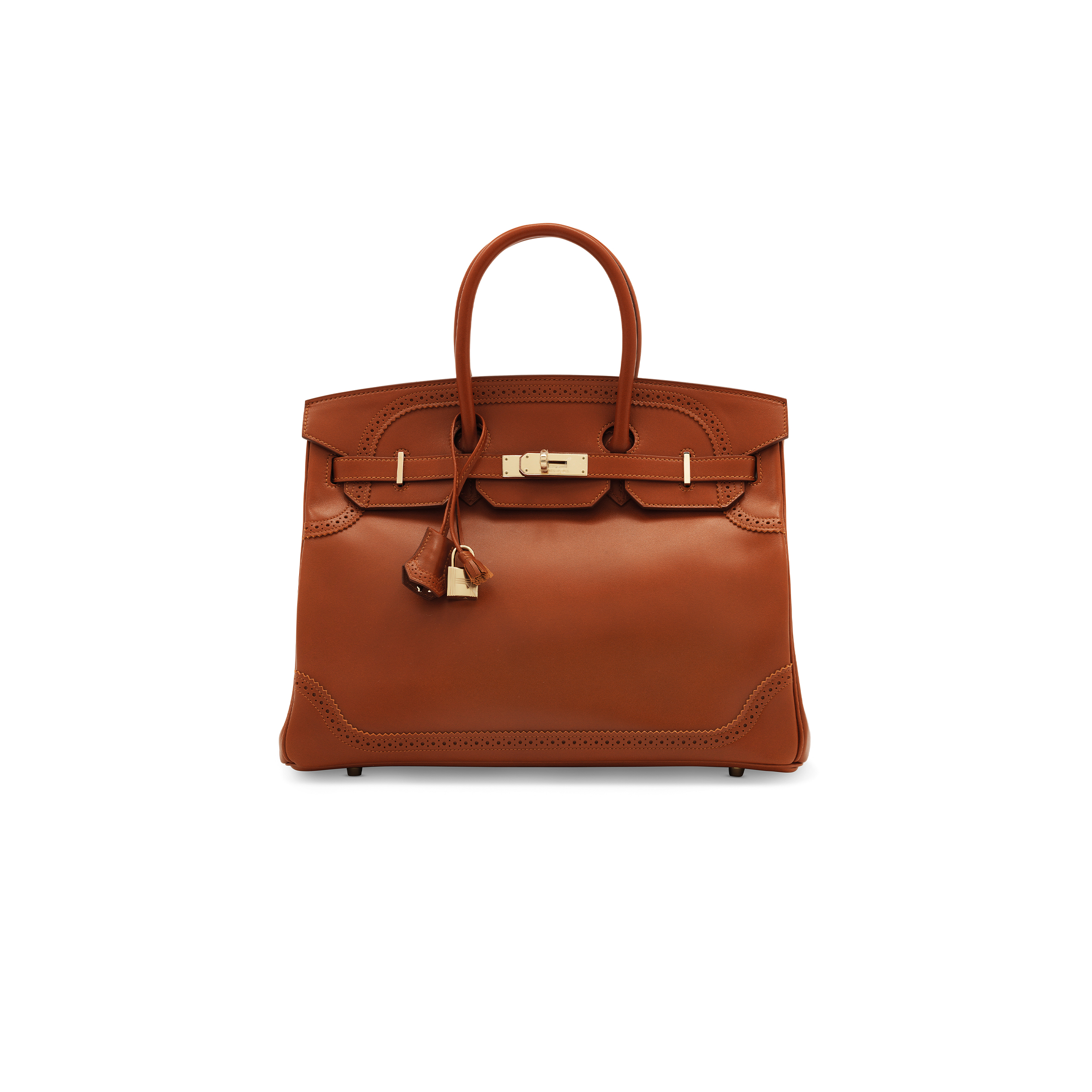 HERMÈS MASTER BIRKIN 35 SWIFT AND TOGO LACE SERIES GOLD BUCKLE H082650CK15 (35*28*18cm)